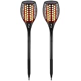 ガーデンライト 防水 96led ソーラーライト パスライト 防犯ライト 外灯 アウトドアライト フリッカー フレームライト トーチライト スポットライト 夜間自動点灯 太陽発電 揺れる炎 自動点灯消