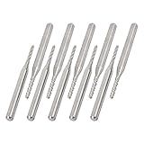 uxcell カッターエンドミル　カーバイド　カッターツール　10個 3.175mmシャンク 1.6mmカット直径