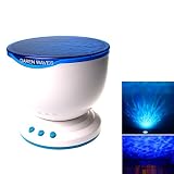 xnferty LEDライトマルチカラーRomantic Ocean Waveプロジェクタand Ocean Waveライトプロジェクターランプ音楽プレーヤー、3.5 MMオーディオケーブル