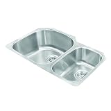 アンダーマウントステンレススチール30 in。ダブルボウルキッチンシンク