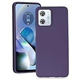 【 Agaiy 】ケースMotorola MOTO G64 5G/MOTO G64Y 5G 用 用 耐衝撃 シリコン カバー 軽量 薄型 柔軟モトローラ モトG64 5G ケース シリコン 軽量 ストラップホール付き 全面保護 スマホケース 傷つき防止 落下防止 g64 5g カバー (ダークパープル)