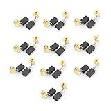 uxcell カーボンブラシ　炭素ブラシ　汎用電動モーター用　動力道具　交替品　修理交換　10ペア　12 x 8 x 5mm