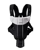 BABYBJ?RN Baby Carrier Active (Black/Silver, Cotton Mix)
