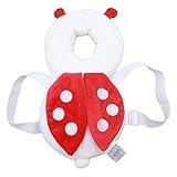 天使の翼 軽量 赤ちゃん 頭を保護 セーフティー パッド 子供用 プロテクター ひも 調節可能 出産祝い (テントウムシ)