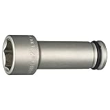 トネ(TONE) インパクト用超ロングソケット 4NV-27L100 差込角12.7mm(1/2") 二面幅27mm