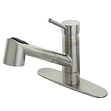 Kingston Brass GS8578WDL Wilshire 8-Inch Centerset Single Handle Kitchen Faucet with Pull-Out Spraye