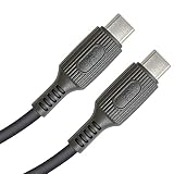 KYOHAYA C to C ケーブル PD Power Delivery 対応 USB Type C-Type 充電ケーブル やわらかい ソフトタイプ シリコン 最大60W（20V/3A） 急速充電 1.2m データ転送 Macbook Pro/Xperia 5/Galaxy S10/Huawei P30/Nintendo Switch 各種対応 JKYCC120GN グラファイト ブラック
