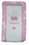 Matelas Tapis A Langer Fille De Luxe PVC Logo "Princess" Couronne Rose