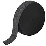 TKY 弾性バンド 平ゴム ゴムベルト 手芸 工作 手作り 縫製 弾性 ズボン 幅2.5cm 長さ10m ブラック