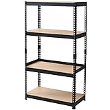 山善(YAMAZEN) メタルシェルフ本体 ブラック 幅81×奥行41×高さ140cm