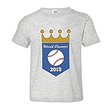 幼児用Kansas City 2015野球Champions soft-style高品質Tシャツ US サイズ: M カラー: グレー