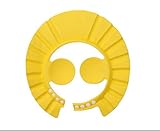 シャンプーハット 子供用 ベビーシャワー用ケアキャップ 耳のシールド付き キッズ 幼児 赤ちゃん 可愛い キャップ 防水用 (イエロー)