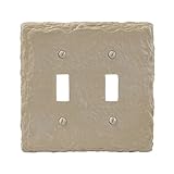 Amertac 8345TTA 2 Toggle Faux Slate Wallplate, Almond [並行輸入品]