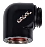 Alphacool HF L-コネクター G1/4 アウタースレッド→ G1/4“インナースレッド ディープブラック [4250197170451]