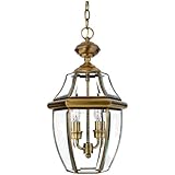 Quoizel NY1178A Newbury 2-Light Outdoor Hanging Lantern, Antique Brass by Quoizel [並行輸入品]