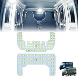北澤商事 スズキ エブリィ DA17V DA64V ハイルーフ LED ルームランプ エブリィバン マツダ スクラム バン LEDルームランプ 室内灯 ミツビシ ミニキャブ バン フロントランプ 高輝度 ホワイト 車内灯 内装パーツ 車種別専用設計 純正交換 加工不要 取付簡単 2点セット（Suzuki Every DA17V H26.9～H34.4)