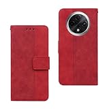 For Oppo A3 5G ケース 手帳型 オツポ A3 5G ケース 簡単で大気の几何学的外観保護 Oppo A3 Pro 5G ケース オッポ スマホ A3 5G カバー 財布とスタンドの機能が併存しており、マグネット効果付きで携帯電話ケースを覆います oppo a3 5g 手帳型 ケース オツポa3 Pro 5G カバー 赤 Vlimus