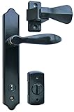理想的なセキュリティInc。デラックスStormドアハンドルSet withデッドボルト SK1215BL 1