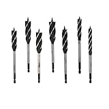 B Blesiya 7本/セット　ドリルビット　木工ツール　切削工具　耐摩耗性　耐久性　約165mm
