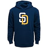 MLBユースBoys San Diego Padres Primaryロゴフリースフード、L ( 14 – 16 )、アスレチックネイビー