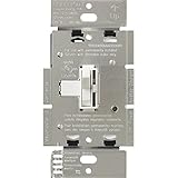 Lutron Ariadni 6-amp 3ウェイ/ Single Pole 3ワイヤー蛍光灯調光スイッチ AYF-103P-277-WH 1