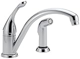 Delta 441-DST Collins Single Handle Kitchen Faucet with Spray, Chrome [並行輸入品]