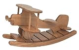 Amish Heirlooms Solid Oak Airplane Rocker Sienna Finish [並行輸入品]