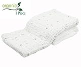 Binztec ベビーバスタオル 柔らかく 天然有機コットン6層ガーゼ (おもちゃ)