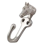 Vicenza Designs h5007 Equestre Horseフック、ポリッシュシルバー