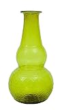 Creative Co-Op Olive Recycled Hand Blown Glass Vase, 7.5-Inch [並行輸入品]