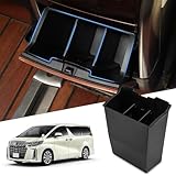 Auto Spec トヨタ アルファード ヴェルファイア 30系 に適合 2列目 収納ボックス コンソールボックス ゴミ箱 後部収納ボックストレイ センターコンソールトレイ 車内収納 小物入れ 車種専用設計 内装 パーツ 滑り止め 収納アクセサリー 装着簡単 メーカー直営 (トヨタ アルファード 30系)