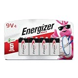 Energizer MAX 9Vバッテリー(4パック)、9ボルトアルカリ電池