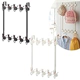 ドアフック 帽子掛け 扉 ドア ハンガー 高さ調節ドアハンガー 猫 キャット ネコ 猫 グッズ特集(ホワイト)