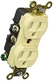 Hubbell HBL5242I Duplex Receptacle Industrial Grade 15 amp 125V 5-15R Ivory [並行輸入品]
