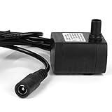 Baoblaze プラスチック製　実験 水耕栽培　ウォーターポンプ　小型水中ポンプ 12V 200L/H 1-3W 最大揚程1.5M　魚水槽　噴水など　必要品