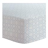 Kushies Baby Fitted Crib Sheet Flannel, Octagon Navy by Kushies