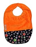 Silly Billyz Towel Pocket Bib, Orange, 3 mos - 3 Yrs by Silly Billyz