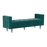 arne ベンチ ソファ 背もたれ無し ベンチチェアー 長椅子 イス 肘付き 腰掛け ダイニング リビング 布張り Baggy DA 2×6 V-1027 ブルーグリーン