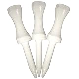 (25 count, White) - Pride Golf Tee - 2-0.3cm Stepdown Tee - 25 Count (White)