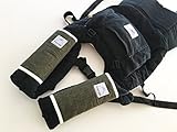 ベベクチュール(ベビー用品専門店日本製抱っこひも用よだれカバーカーキガーゼ・ダブルガーゼコットン100％・防水シート入り・サッキングパッド
