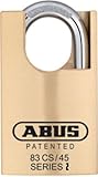 ABUS 83 CS / 45 – 300 s2 Schlage 45 mm Rekeyable Padlock All Weatherソリッド真鍮ボディ、1インチ閉じたシャックル、zero-bitt