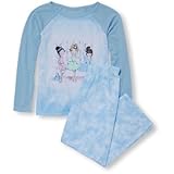 THE CHILDREN'S PLACE(ザ・チルドレンズプレイス) ラグラン スリーブ バレリーナ トップ & クラウド プリント パンツ パジャマ ブルック スリープウェア 11～12歳【並行輸入
