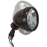 Hubbell LHS100Z Weatherproof Halogen Lampholder Includes 75-watt Bulb and Swivel Joint, Bronze [並行輸入