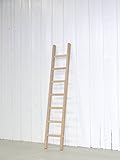 【ちょこっとうんてい】小さな木製梯子(はしご）丸棒７段1.54ｍ（白木）