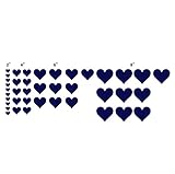 n. Sunforest 40 Navy Blue Love Heartsビニール壁デカール取り外し可能なDIY飾りステッカー赤ちゃん保育園壁アート壁画