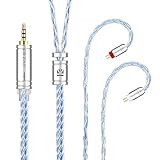 Yinyoo イヤフォン ケーブル 0.78mm 2pin 3.5mm KBEAR ST16 KBX4992 5N単結晶銅銀メッキ 16芯 イヤホン リケーブル 音質改善 イヤフォン ケーブル hi-fiオーディオ イヤモニ アップグレードケーブル （ブラウンと青・2pin3.5mm）