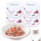 Happy Days(ハッピーデイズ) Cherie(シェリー)まぐろ&トマトinグレービー 関節の健康維持成猫用80g×4個セット