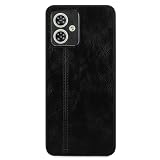 Orancio moto g64 5G 用 ケース レザー ソフト ケース ブラック