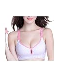 uxcell 授乳ブラジャー マタニティブラ 母乳 妊婦 ノンワイヤー フルカップ 綿 通気性 女性用