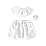10mois ビブ&ブルマ&がらがらセット ホワイト 3054